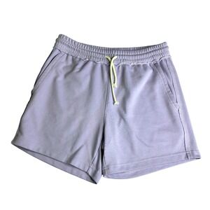 Aimpact Lavender Purple Sweat Shorts Drawstring Pockets French Terry Medium